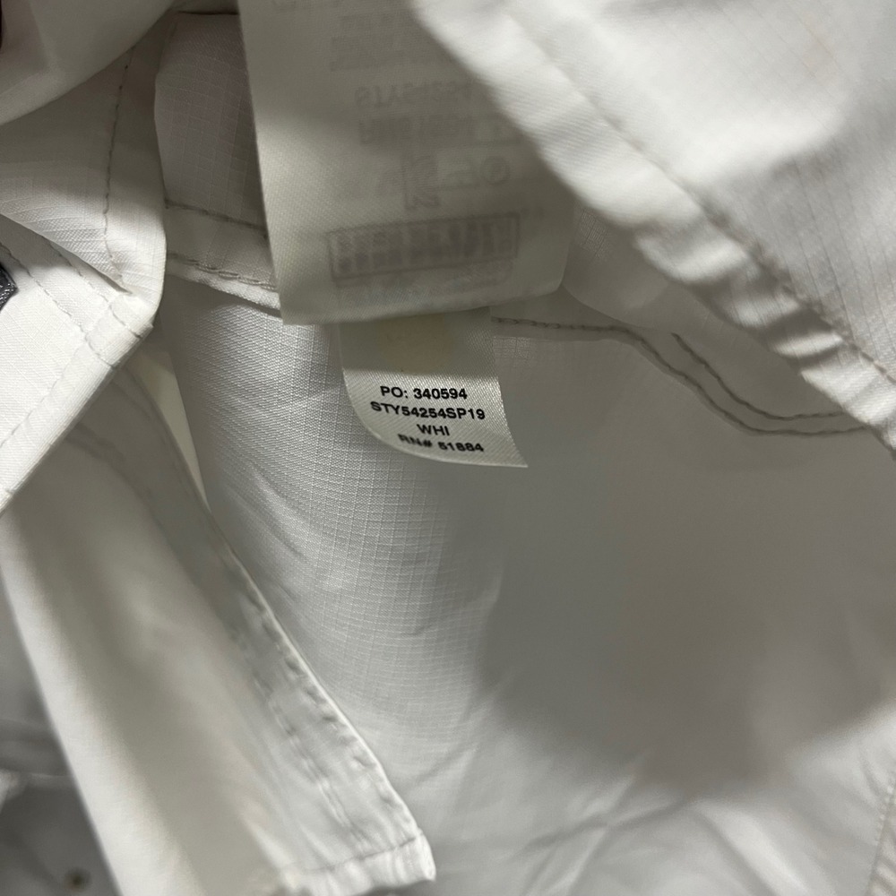 Patagonia Mens White Long Sleeve Fishing Shirt Phillips 66 Conoco 76 Ripstop M - Picture 9 of 9